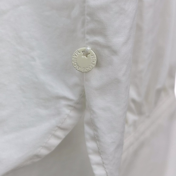 Scotch & Soda Cotton Poplin Balloon Sleeve Oversized Button Down Shirt - Picture 11 of 14